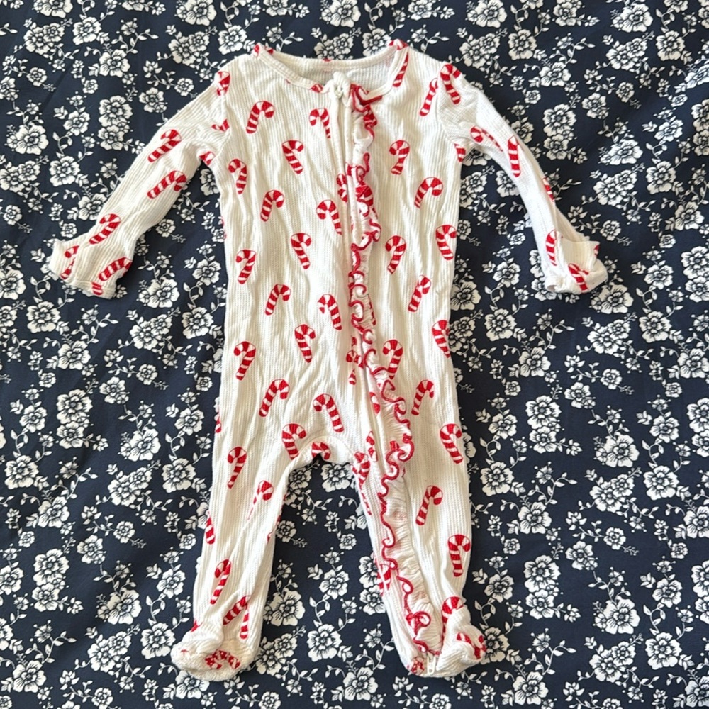 Caden Lane Candycane Onesie